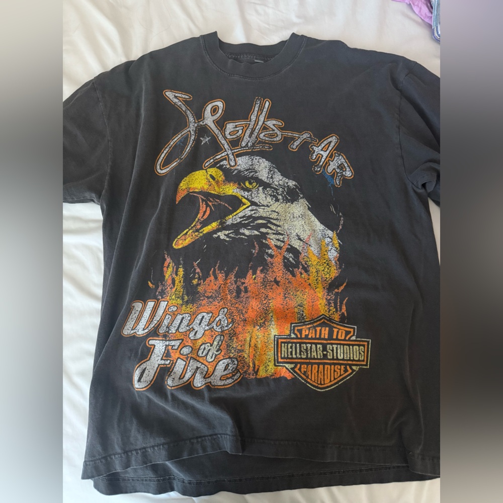Hellstar Black and Orange Graphic Tee